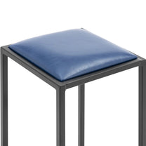 Tables – Metal loft bar stool with black and blue - Carlat