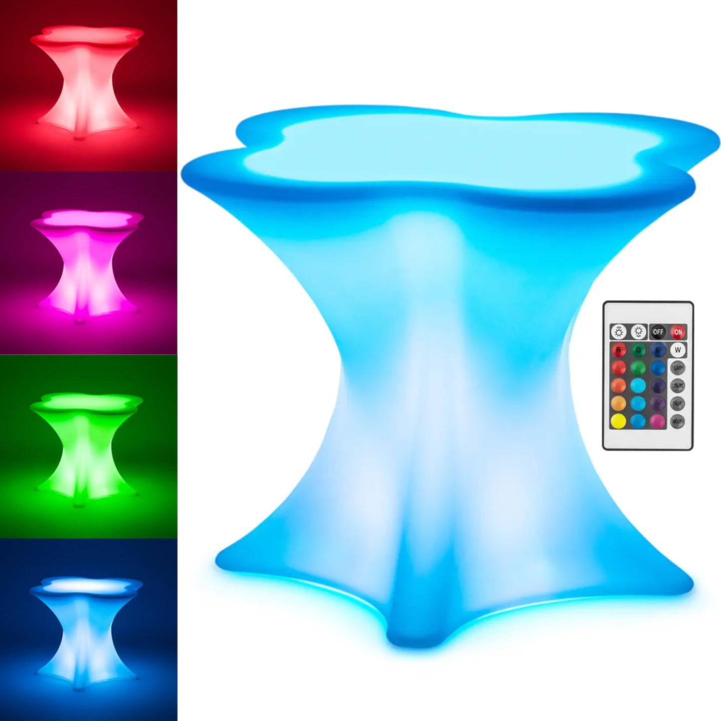 Tables – RGBW LED illuminated club bar table 80 x - Carlat