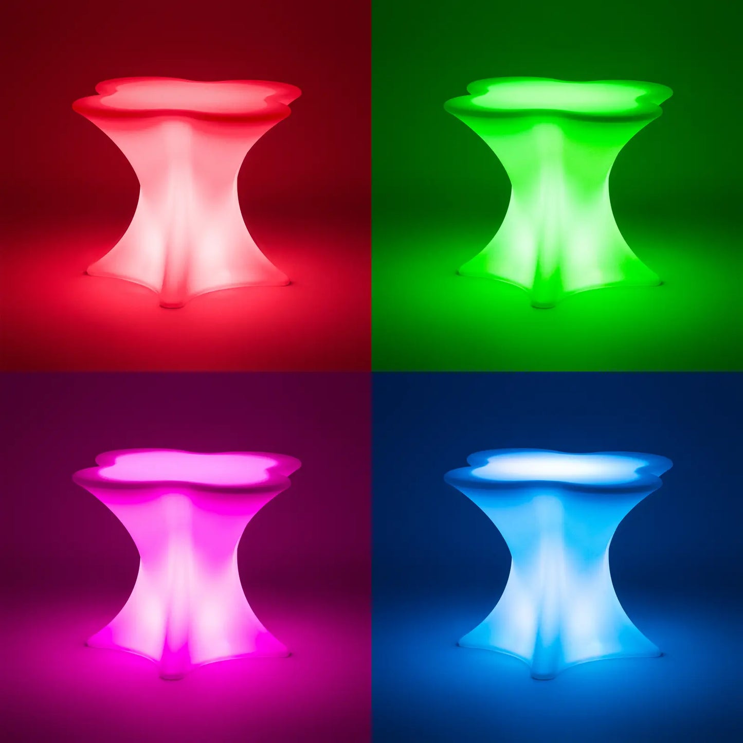 Tables – RGBW LED illuminated club bar table 80 x - Carlat