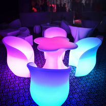 Tables – RGBW LED illuminated club bar table 80 x - Carlat