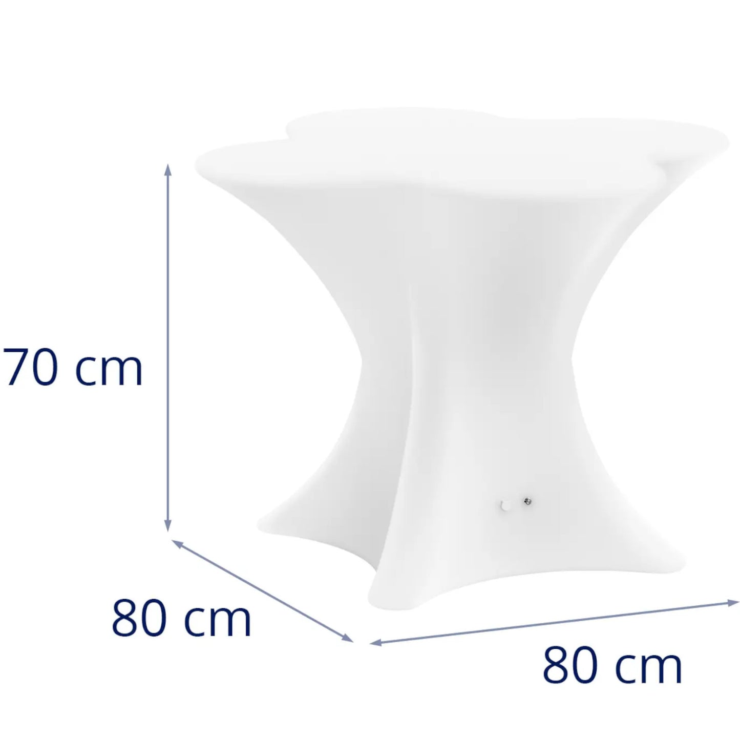 Tables – RGBW LED illuminated club bar table 80 x - Carlat