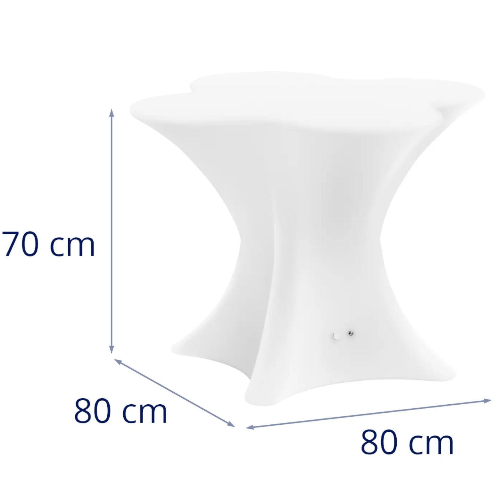 Tables – RGBW LED illuminated club bar table 80 x - Carlat
