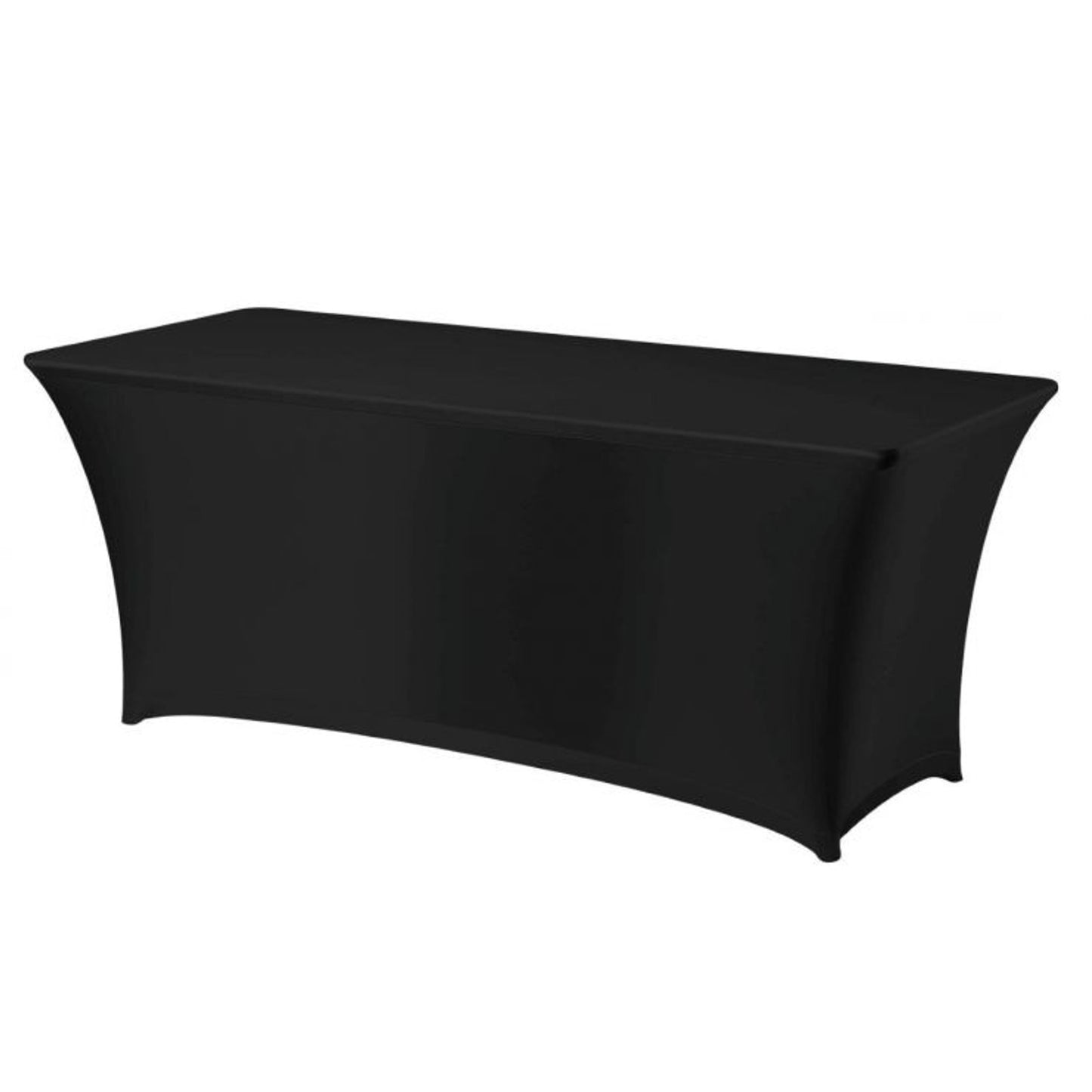 Tables – Rectangular tablecloth without ironing, Jersey fabric, black - Carlat