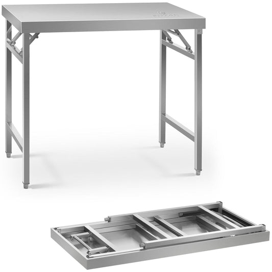 Tables – Stainless steel catering table, foldable, 100 x 60 - Carlat