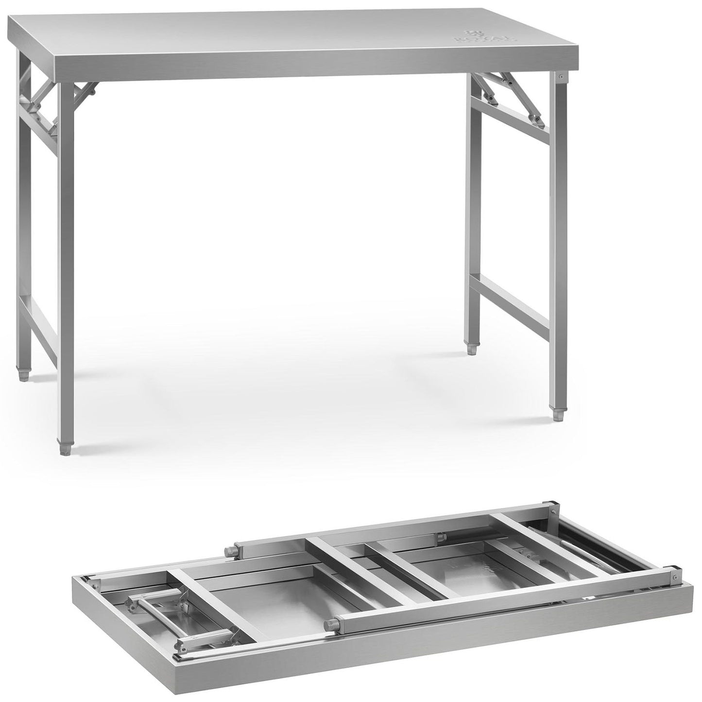 Tables – Stainless steel catering table, foldable, 100 x 60 - Carlat