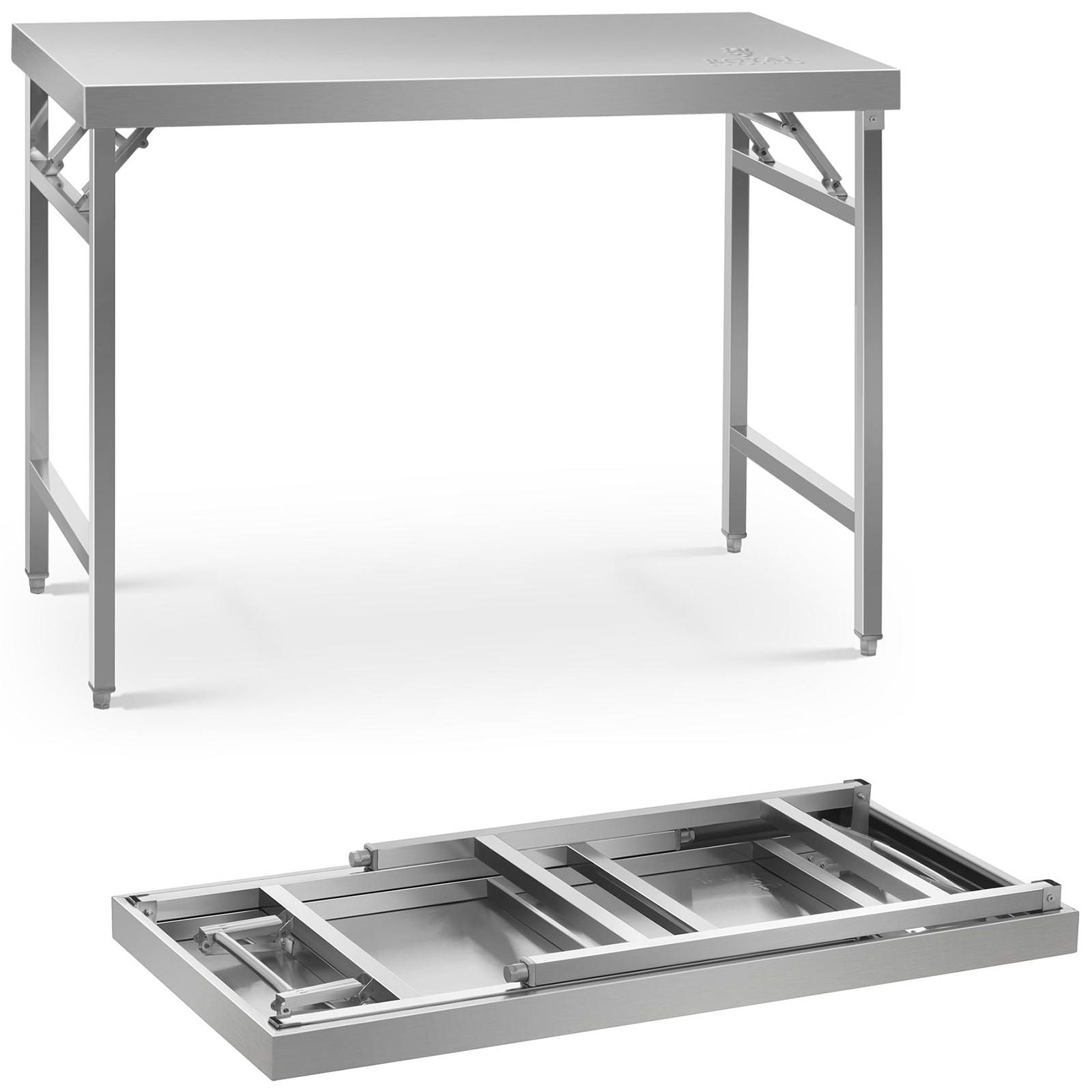 Tables – Stainless steel catering table, foldable, 100 x 60 - Carlat