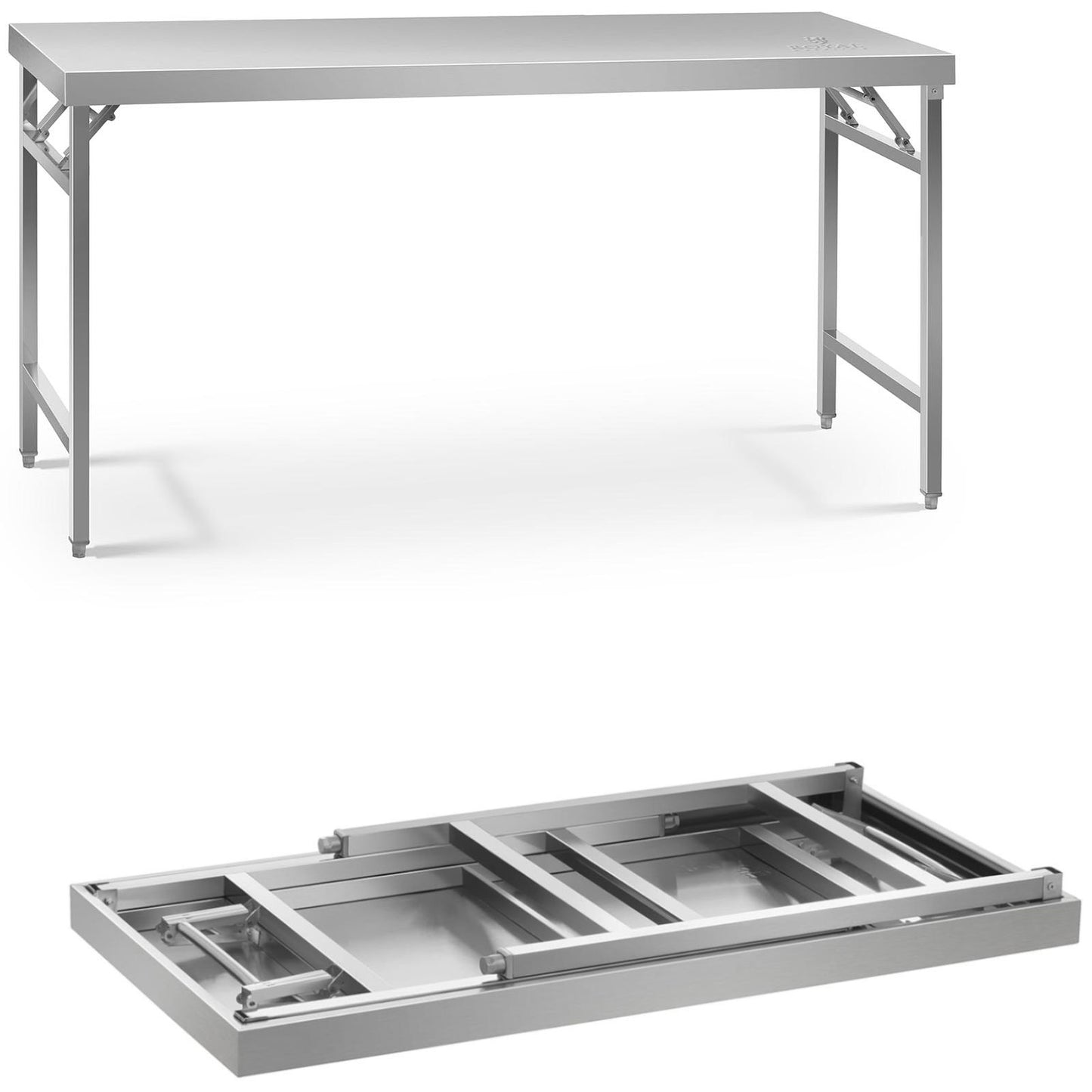 Tables – Stainless steel catering table, foldable, 180 x 60 - Carlat