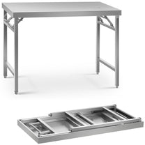 Tables – Stainless steel laboratory foldable table 120 x 70 - Carlat
