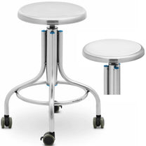 Tables – Stool, workshop laboratory stool, stainless steel, 45-60 cm, - Carlat