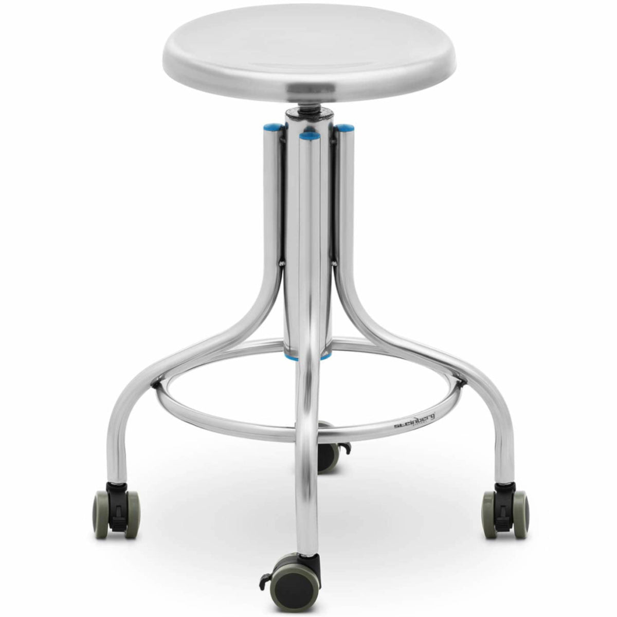 Tables – Stool, workshop laboratory stool, stainless steel, 45-60 cm, - Carlat