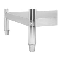 Tables – Table, catering worktop, stainless steel, with shelf, 100x70cm - Carlat