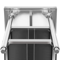 Tables – Table, central steel worktop, 2 shelves, 180 x - Carlat