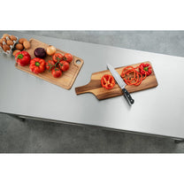 Tables – Table, central steel worktop, 2 shelves, 180 x - Carlat
