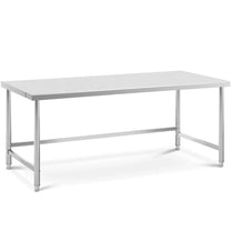 Tables – Table, central steel worktop, 200 x 90 cm, - Carlat