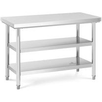 Tables – Table, central steel worktop, 3 levels, 120 x - Carlat