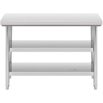 Tables – Table, central steel worktop, 3 levels, 120 x - Carlat