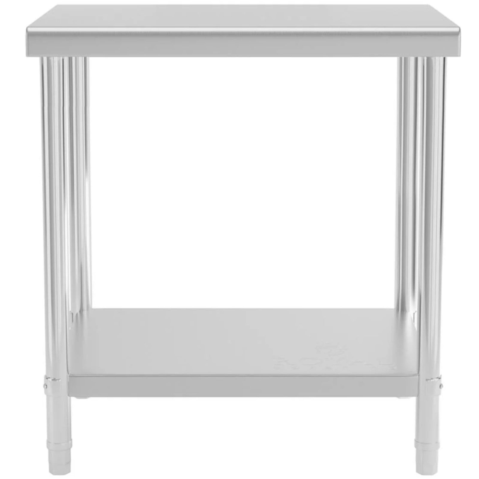 Tables – Table, central steel worktop with shelf 80 x - Carlat