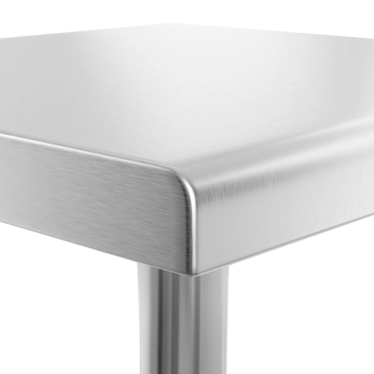 Tables – Table, central steel worktop with shelf 80 x - Carlat