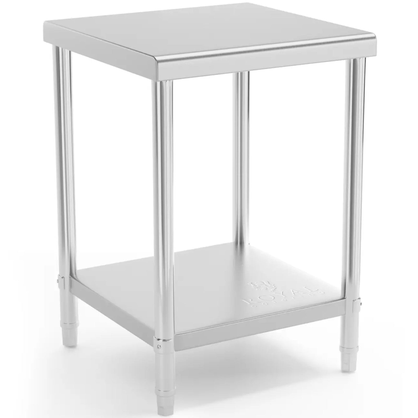 Tables – Table, central steel worktop with shelf 80 x - Carlat