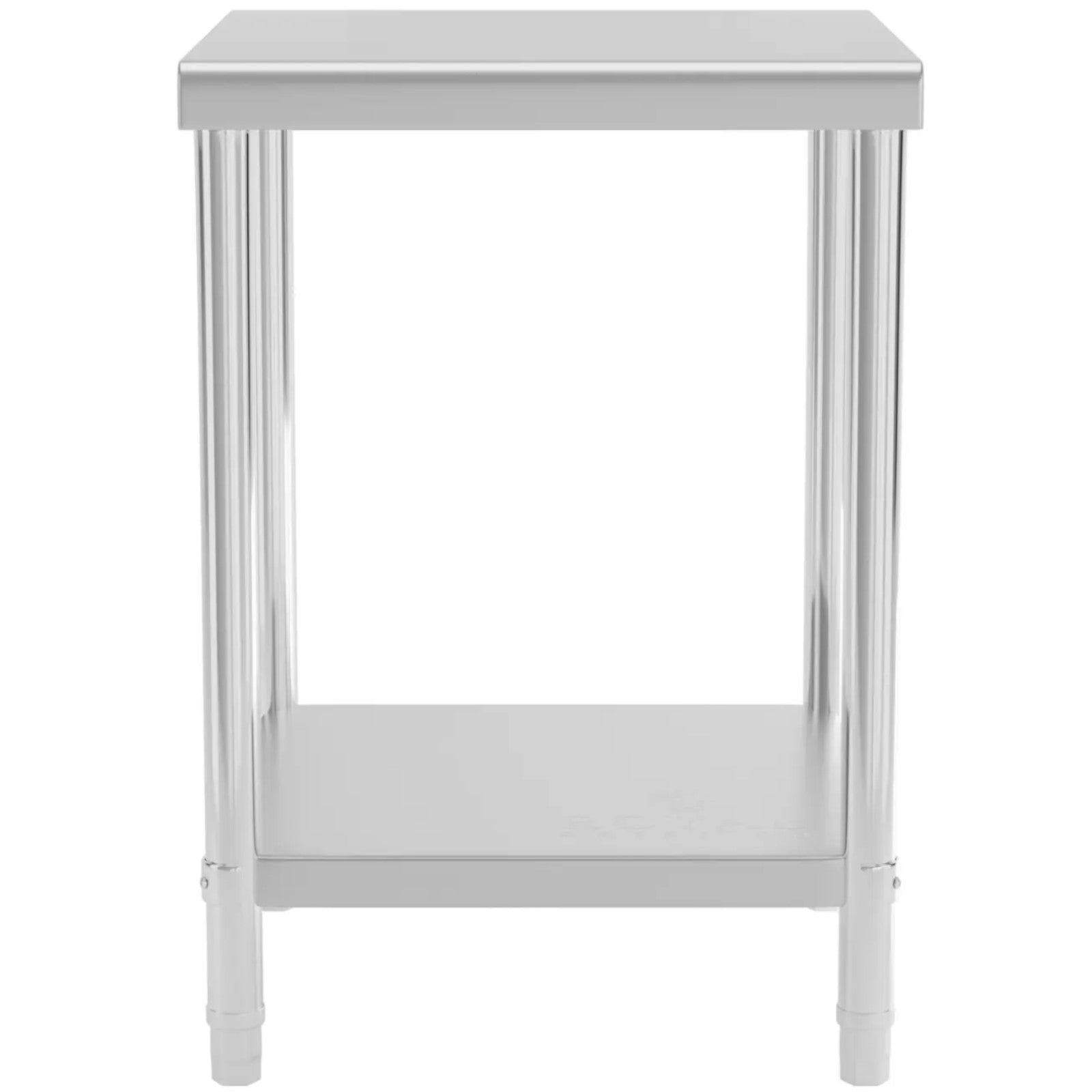 Tables – Table, central steel worktop with shelf 80 x - Carlat