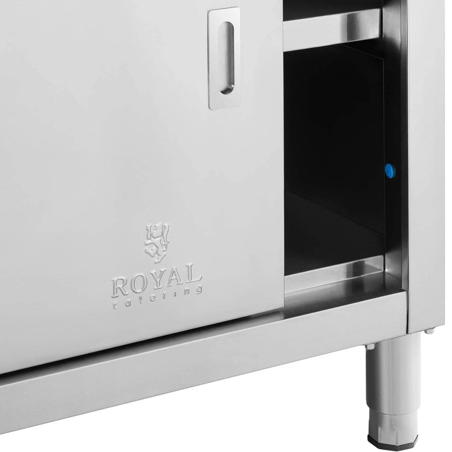 Tables – Table, central worktop with sliding door cabinet, 180 - Carlat