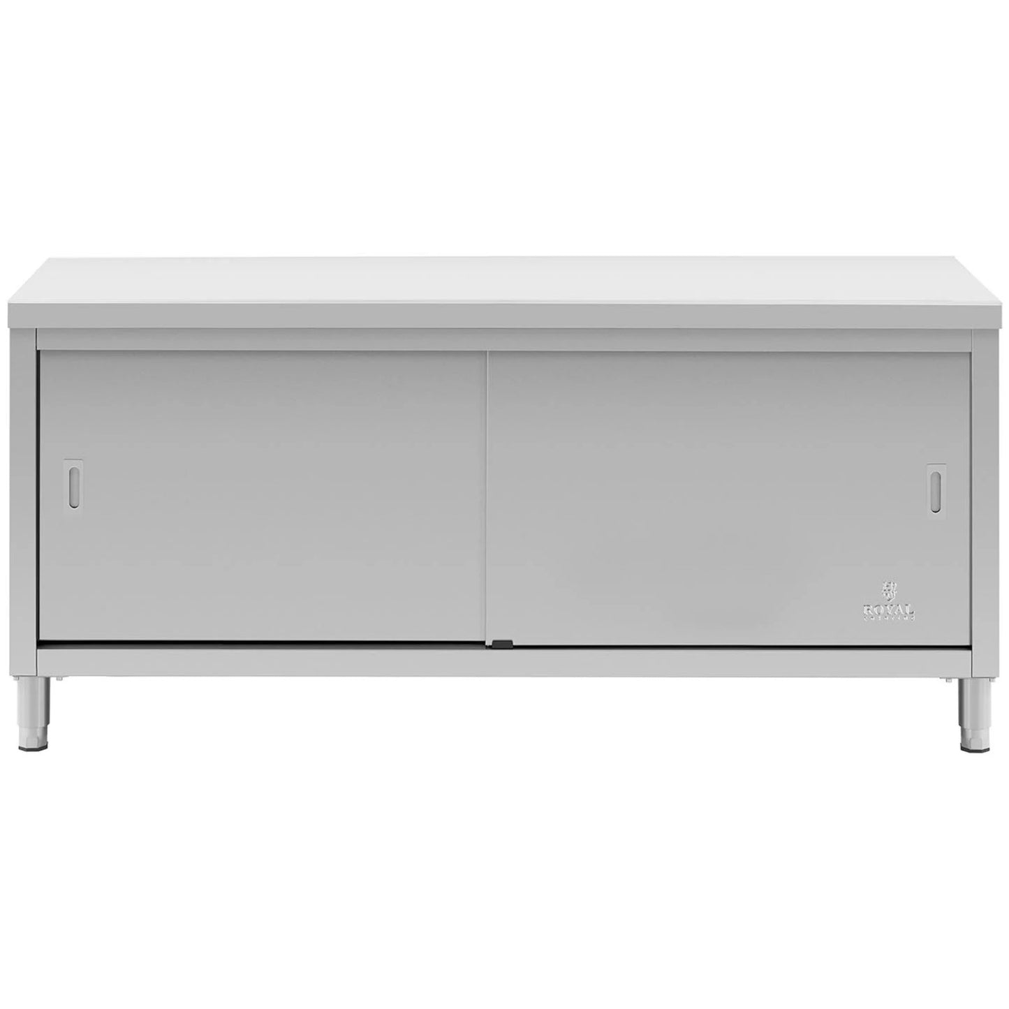 Tables – Table, central worktop with sliding door cabinet, 180 - Carlat