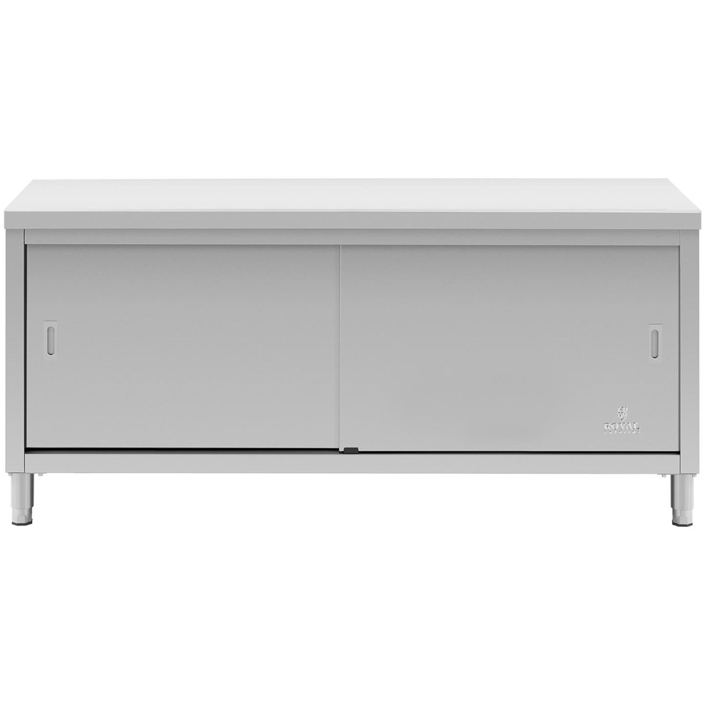 Tables – Table, central worktop with sliding door cabinet, 180 - Carlat