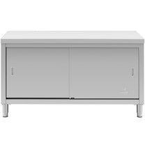 Tables – Table, central worktop with sliding door cabinet, 180 - Carlat