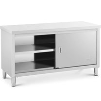 Tables – Table, central worktop with sliding door cabinet, 180 - Carlat
