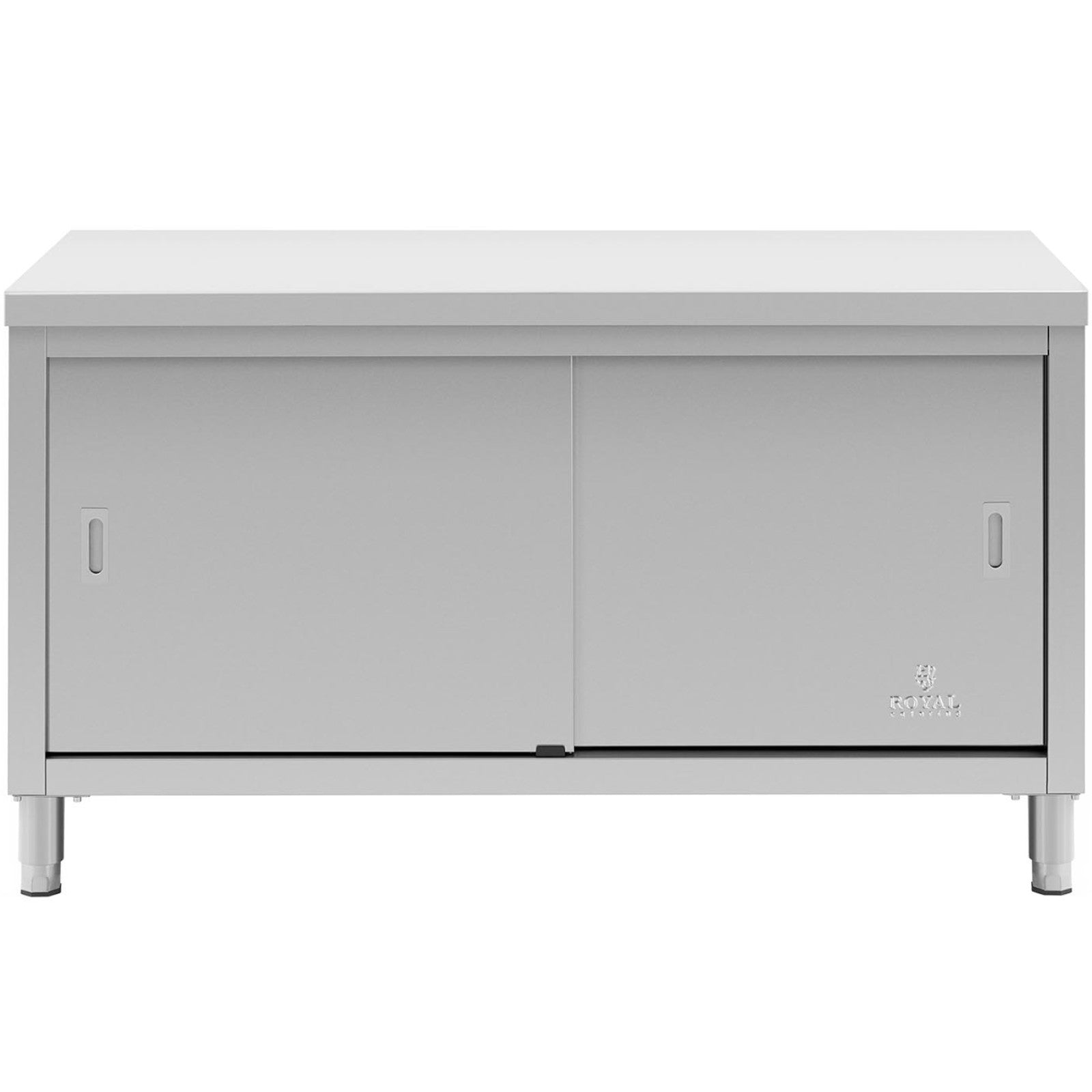 Tables – Table, central worktop with sliding door cabinet, 180 - Carlat