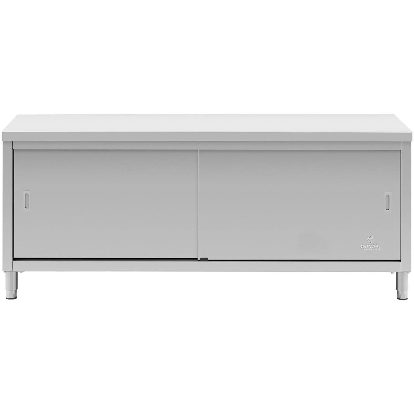 Tables – Table, central worktop with sliding door cabinet, 200 - Carlat