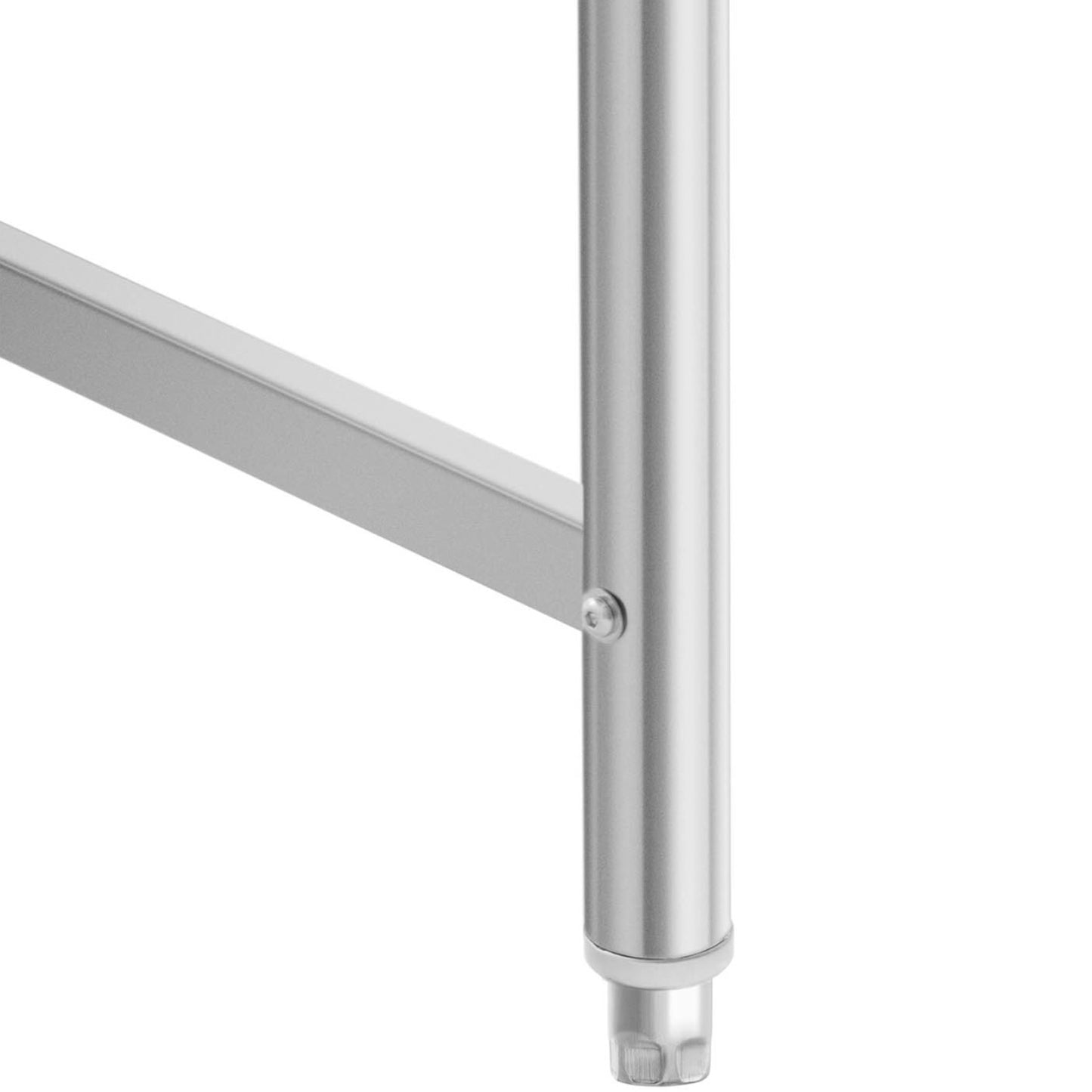 Tables – Table, stainless steel, wall-mounted worktop with edge 150x70cm - Carlat