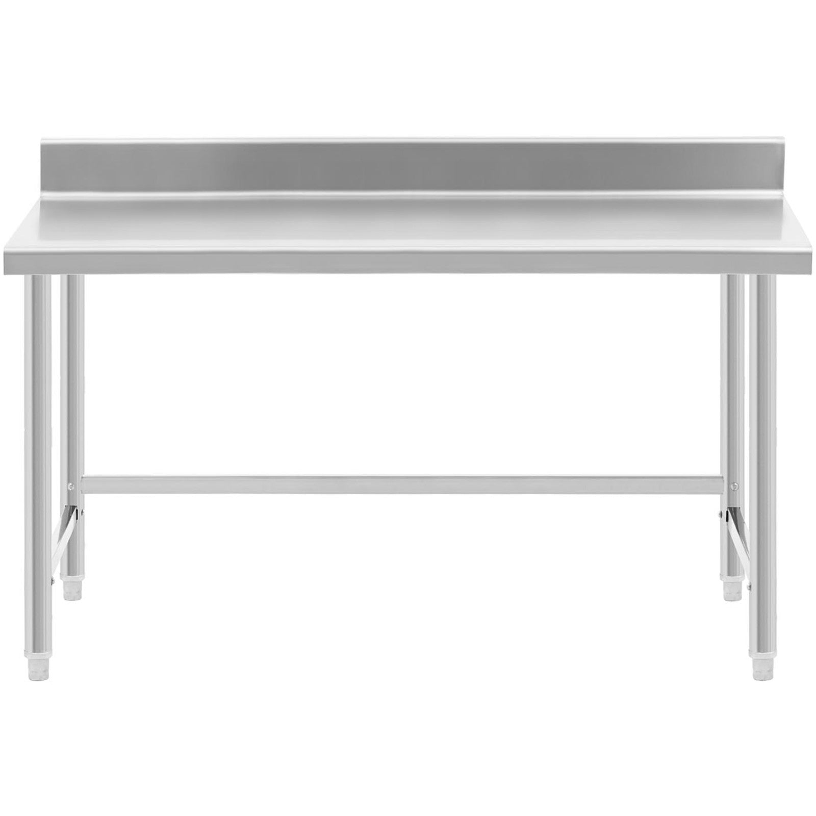 Tables – Table, stainless steel, wall-mounted worktop with edge 150x70cm - Carlat
