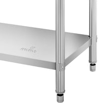 Tables – Table, stainless steel, wall-mounted worktop with edge, 2 - Carlat