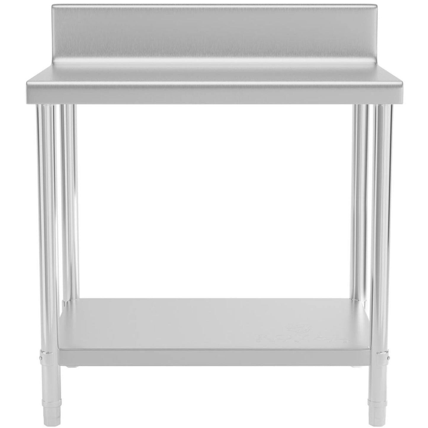 Tables – Table, stainless steel worktop, wall-mounted, with edge and - Carlat