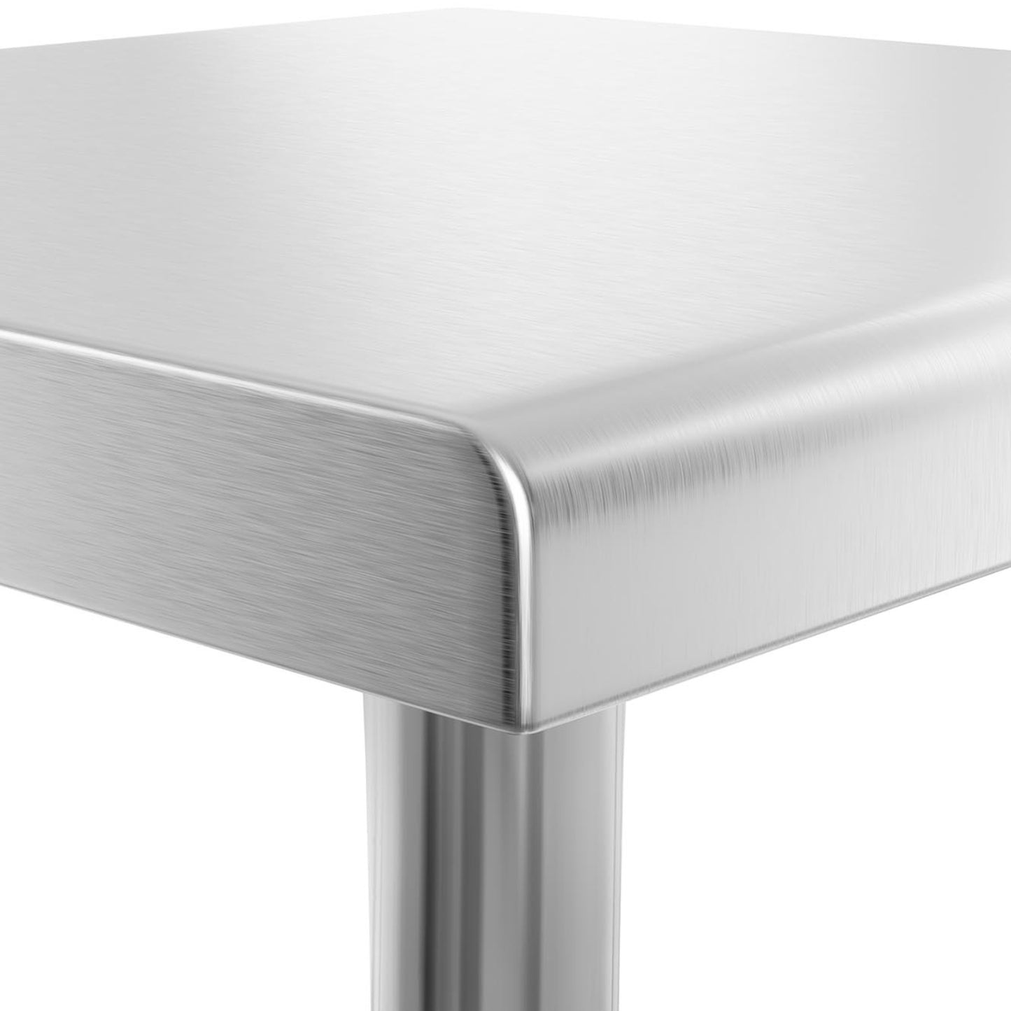 Tables – Table, stainless steel worktop with shelf 90x60cm - Carlat