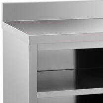 Tables – Table, wall-mounted worktop with cabinet and sliding door - Carlat