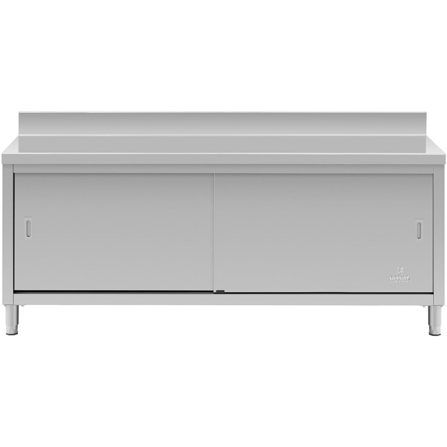 Tables – Table, wall-mounted worktop with cabinet and sliding door - Carlat