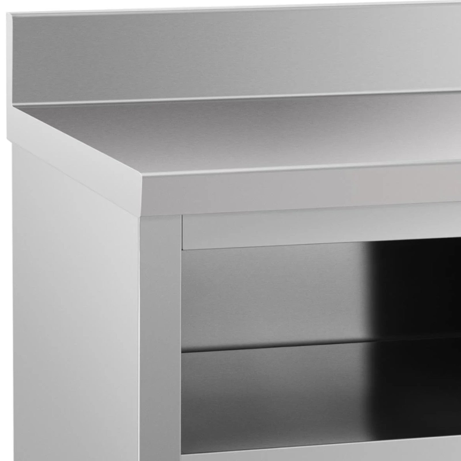 Tables – Table, wall-mounted worktop with cabinet and sliding door - Carlat