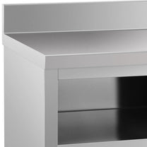 Tables – Table, wall-mounted worktop with cabinet and sliding door - Carlat