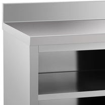 Tables – Table, wall-mounted worktop with cabinet and sliding door - Carlat