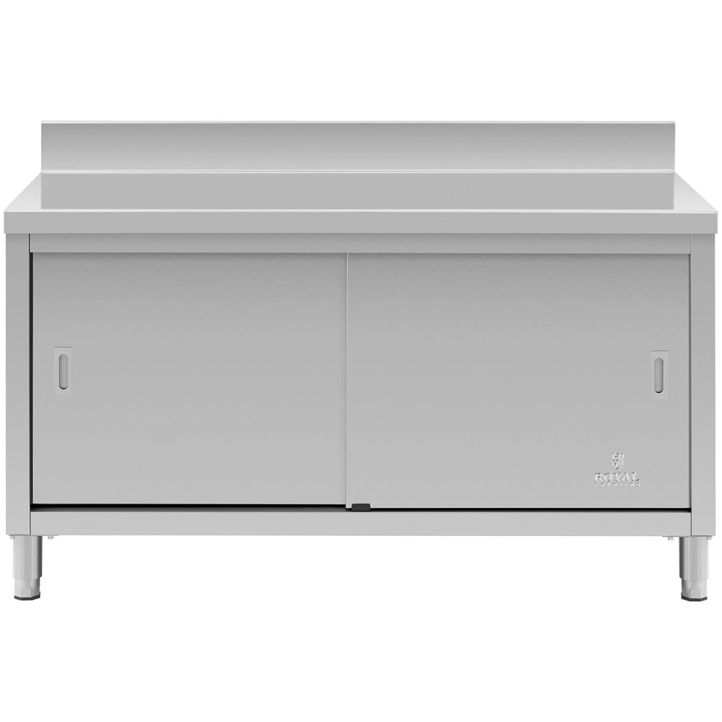 Tables – Table, wall-mounted worktop with cabinet and sliding door - Carlat