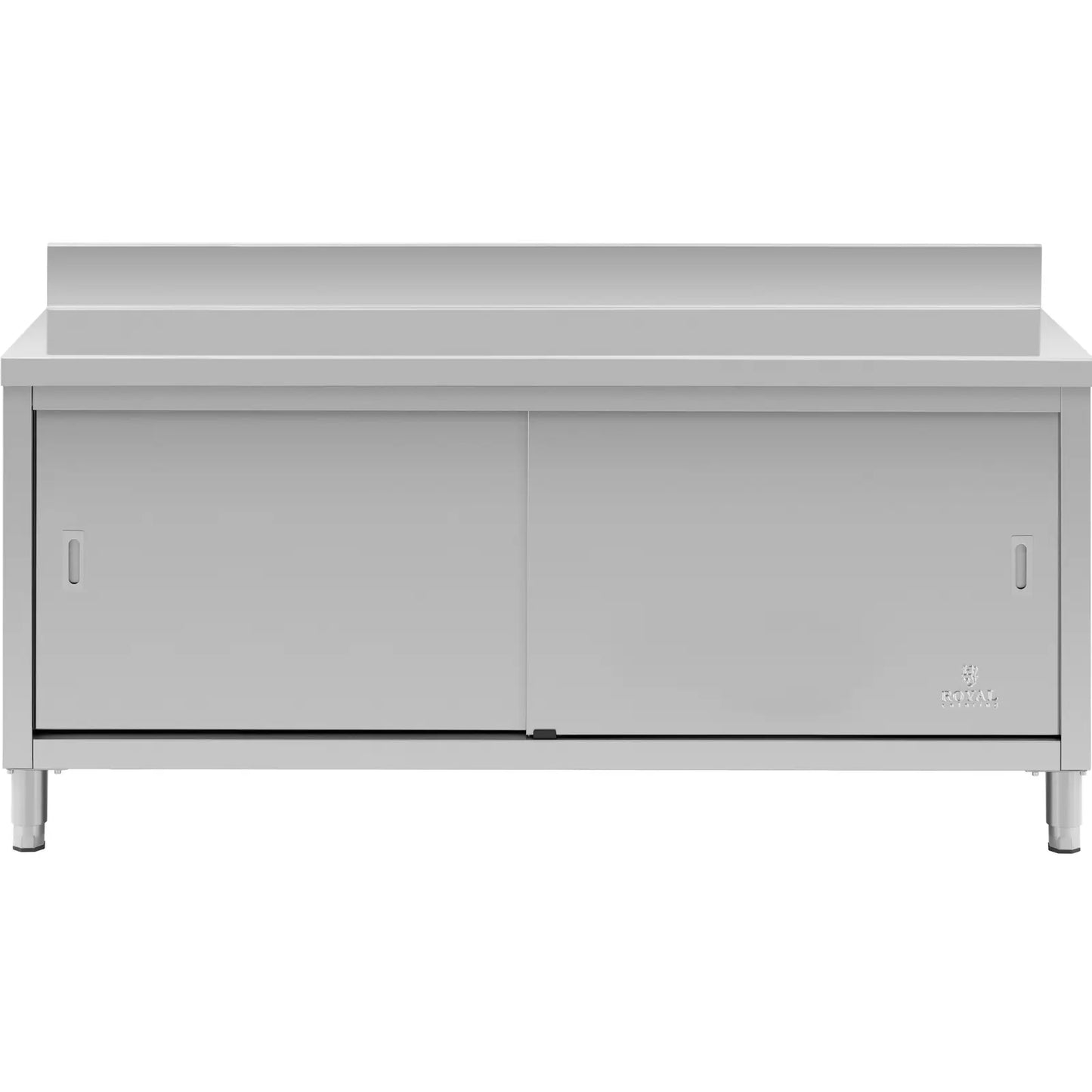 Tables – Table, wall-mounted worktop with cabinet and sliding door - Carlat
