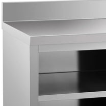 Tables – Table, wall-mounted worktop with cabinet and sliding door - Carlat
