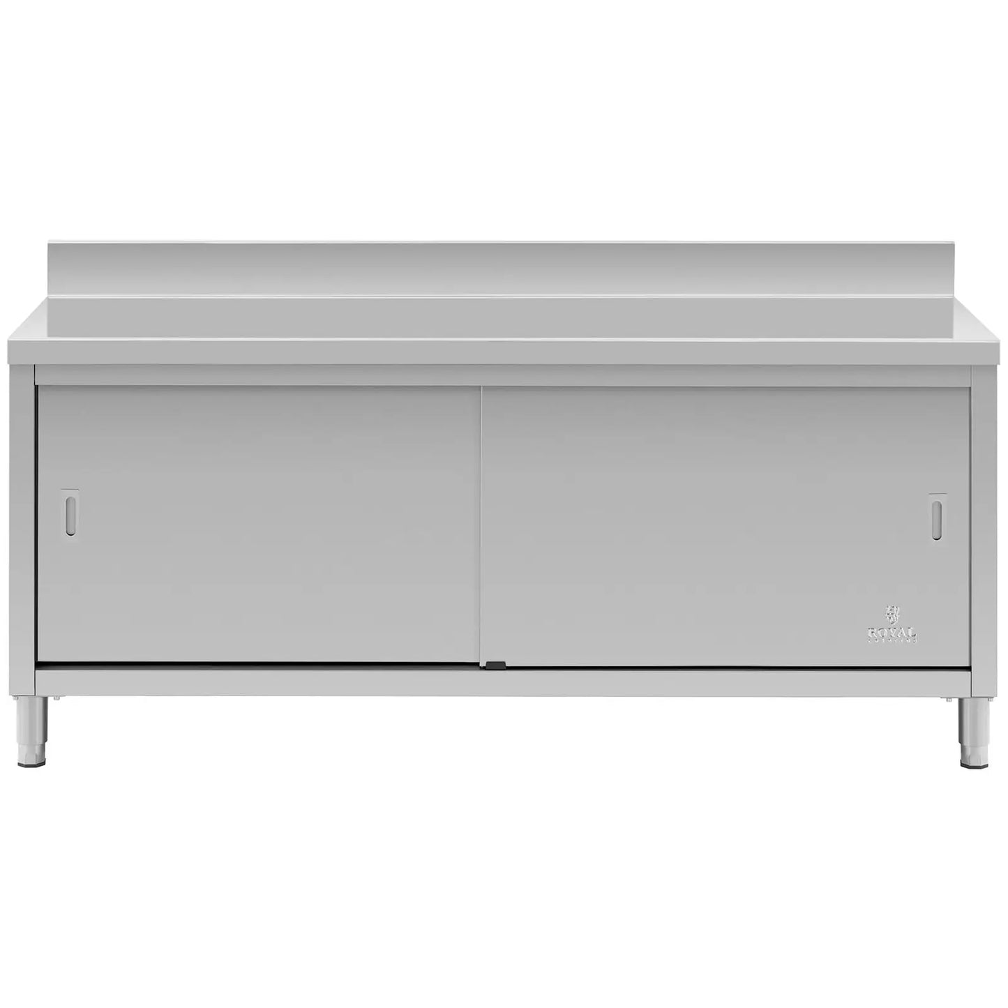 Tables – Table, wall-mounted worktop with cabinet and sliding door - Carlat