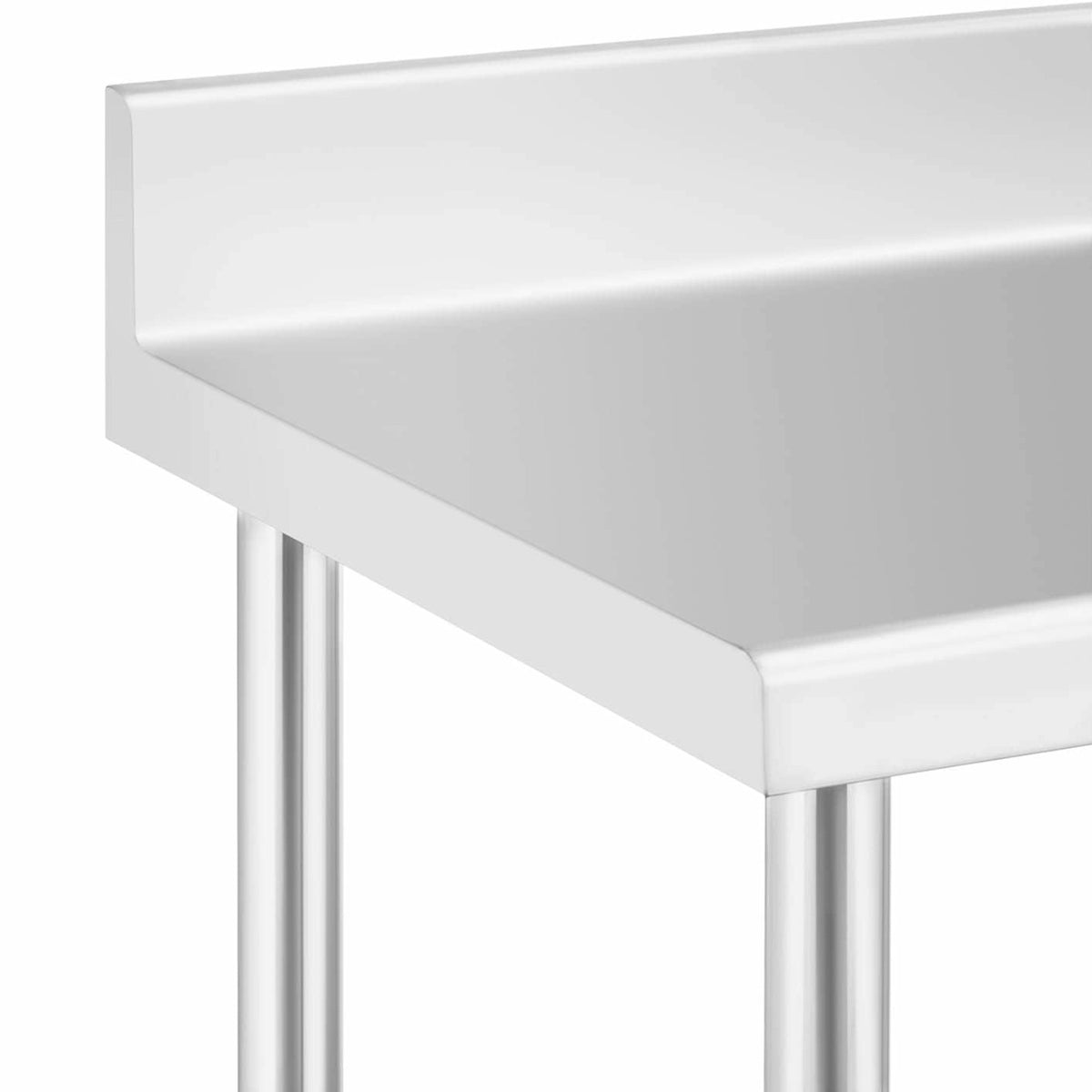 Tables – Table, wall-mounted worktop with edge, on wheels, 1 - Carlat
