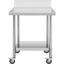 Tables – Table, wall-mounted worktop with edge on wheels, 2 - Carlat