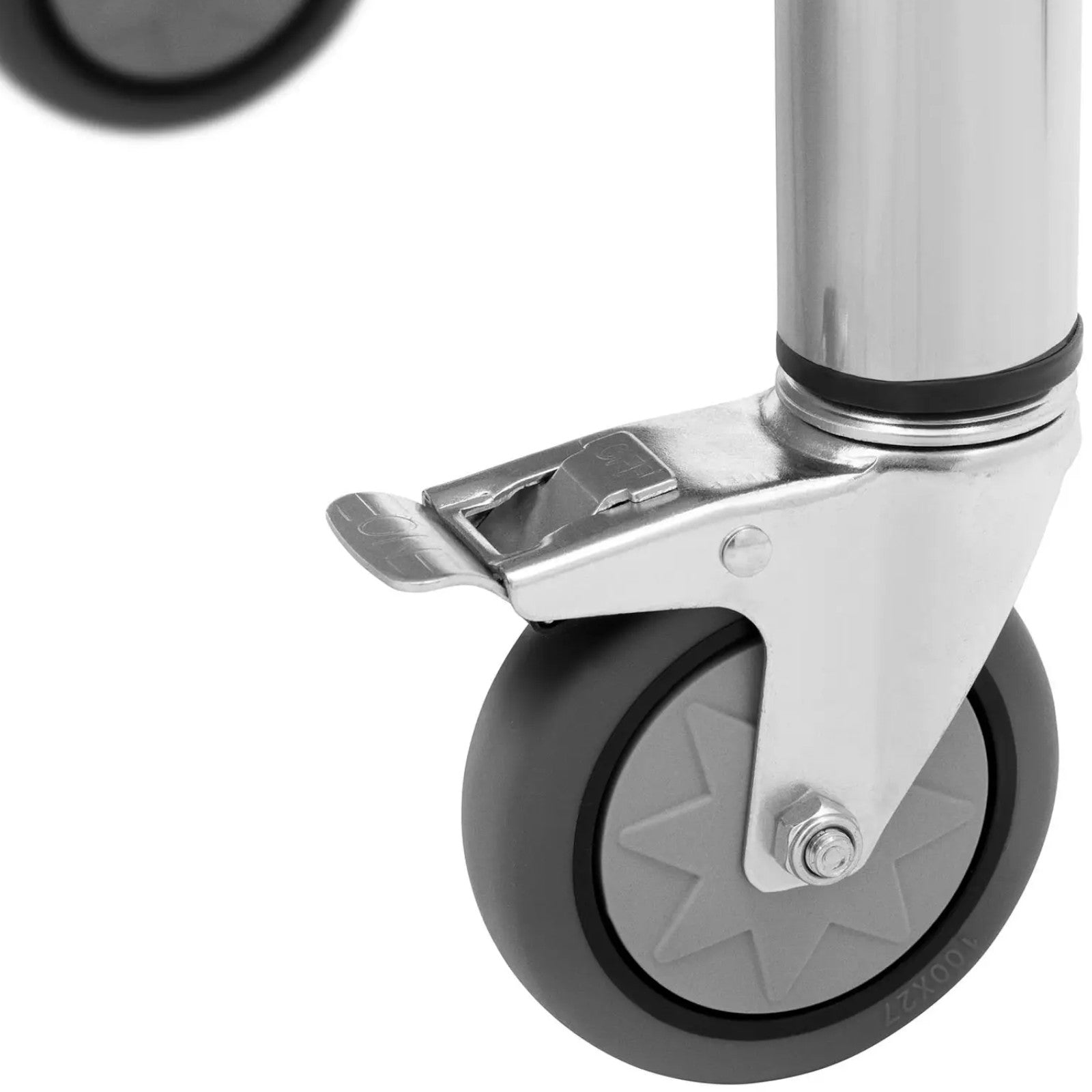 Tables – Table, wall-mounted worktop with edge on wheels, 2 - Carlat