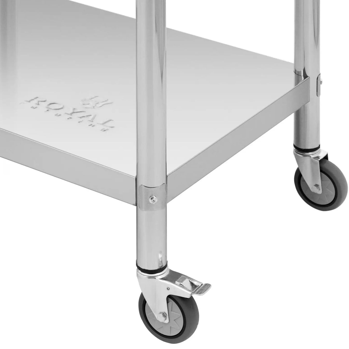 Tables – Table, wall-mounted worktop with edge on wheels, 2 - Carlat