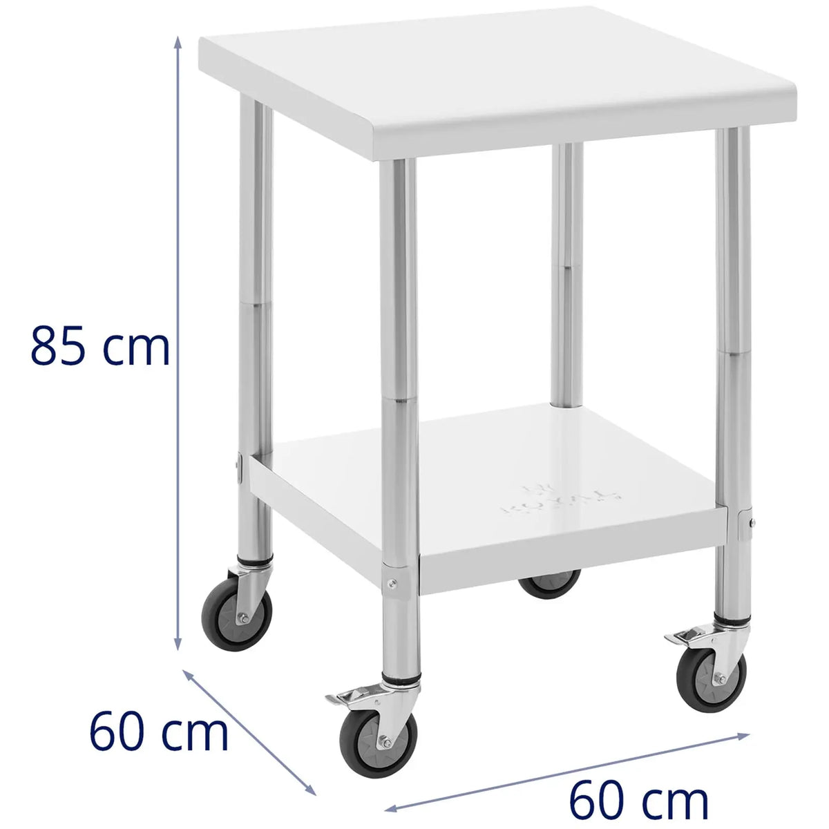 Tables – Table worktop on wheels, 2 levels, 60 x - Carlat